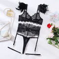 Raven Allure Lingerie Set
