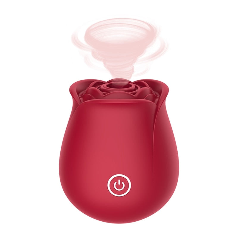 Velvet Kiss Rose Suction Massager