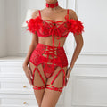 Scarlet Desire 5-Piece Lace Lingerie Set
