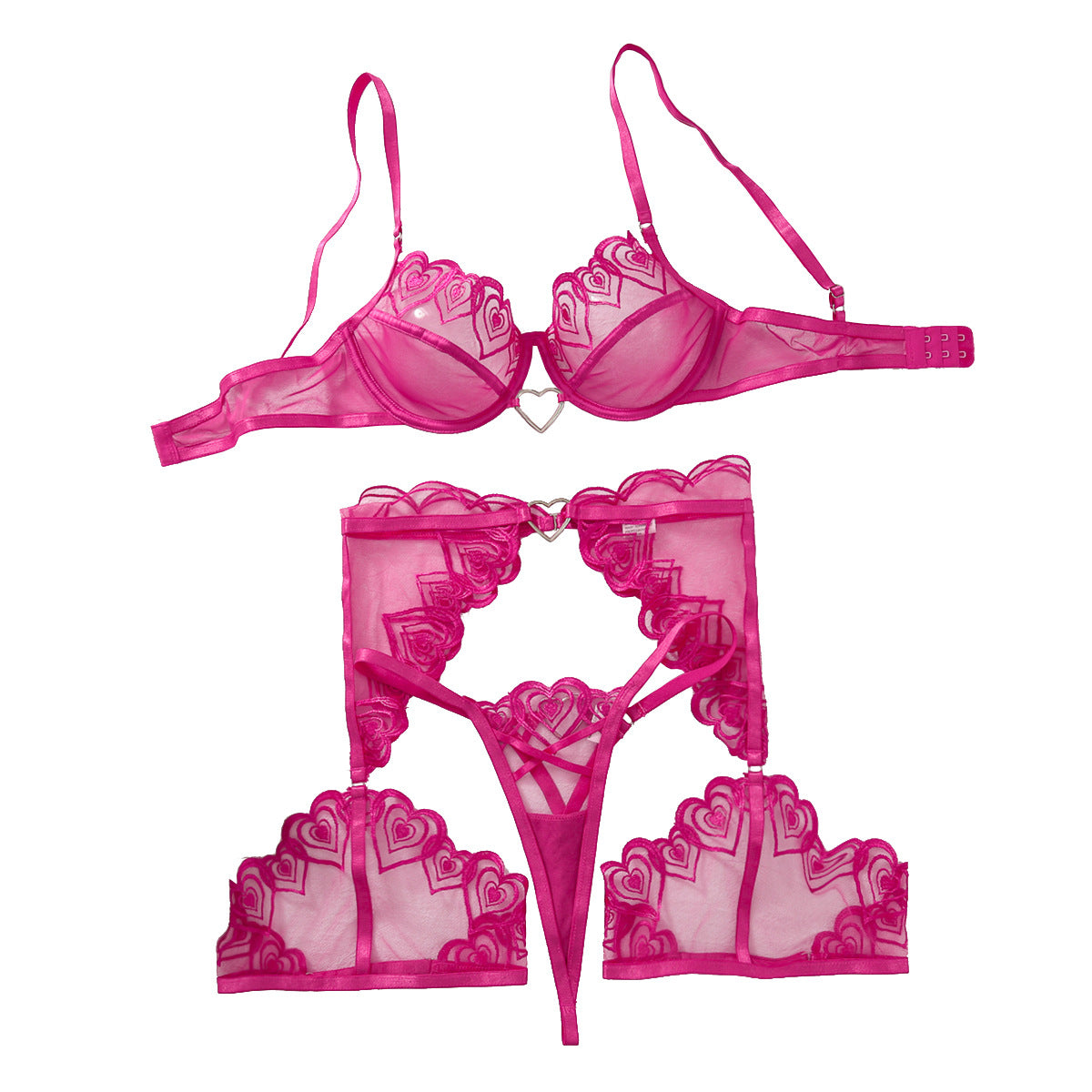 Cupid’s Kiss 4-Piece Lingerie Set